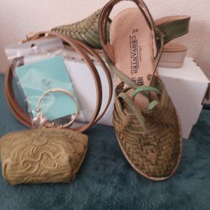 Mexican Green Sandals